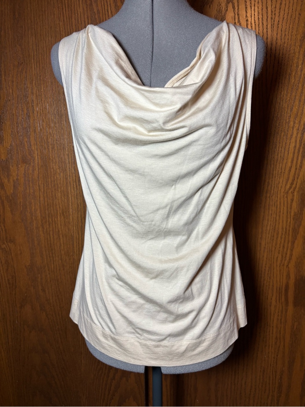 Talbots soft draped cowl neckline. Cream colored. Medium